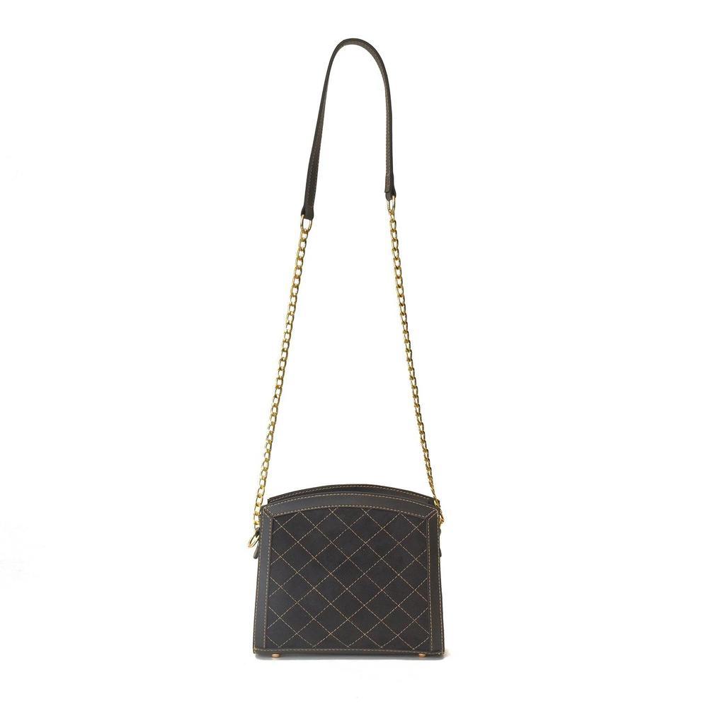 BagX -Women's Synthetic Sonic Crossbody Black Bag