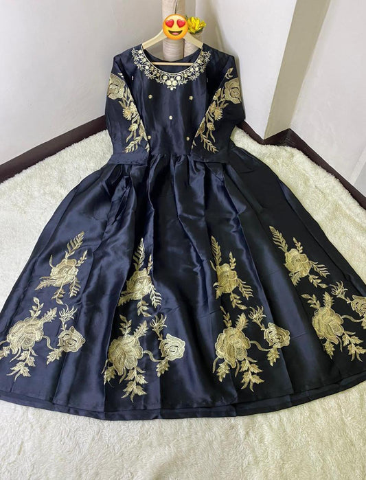 Women's Stitched Embroidered Maxi