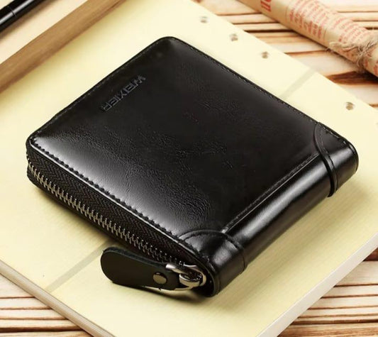 Men's Leather Ziper Wallet