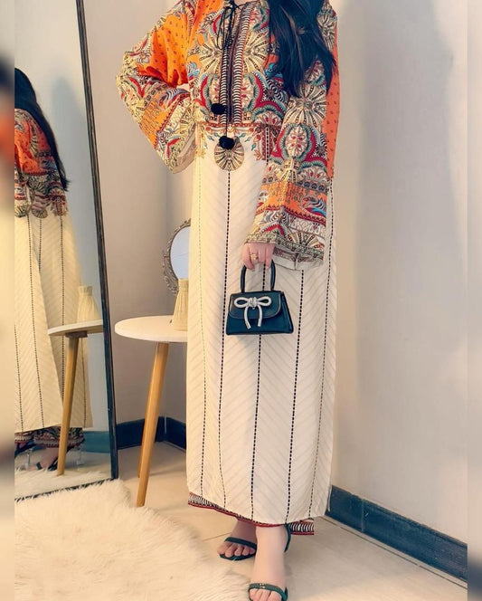 Women's Stitched Printed Shirt and Trouser Set - 2 Pcs