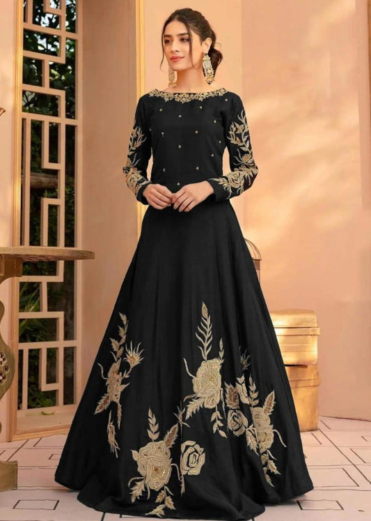 Women's Stitched Embroidered Maxi